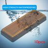 10pcs Rectangular Amber Orange Stick On Adhesive Reflectors for Trailer Truck