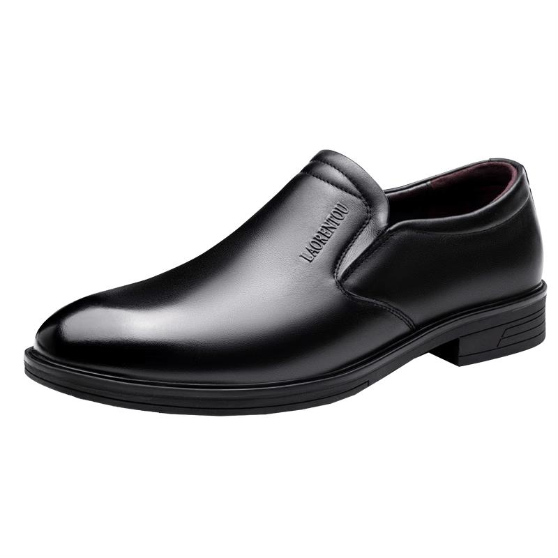 LAORENTOU Men s Slip-on Business Casual Leather Shoes LA223 40