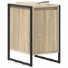 Nightstand Set of 2 Sonoma Finish 39.5 X 30 X 50 Cm Particleboard