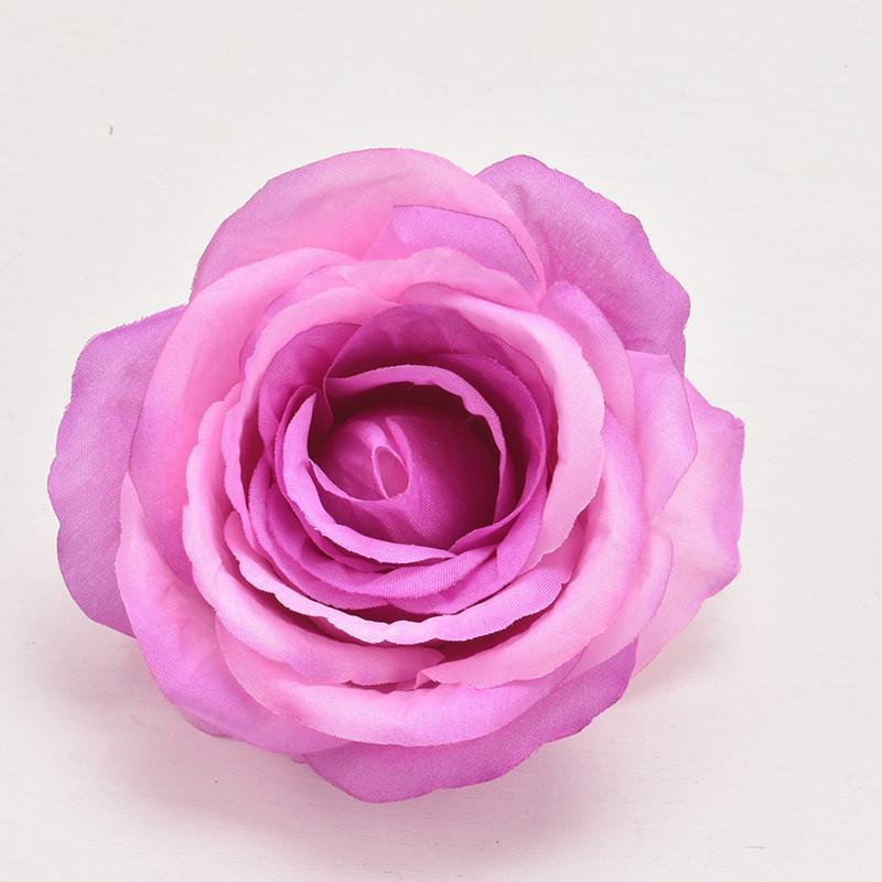 Simulated Multi Colored Rose Head For Flower Wall Wedding And Party Decor