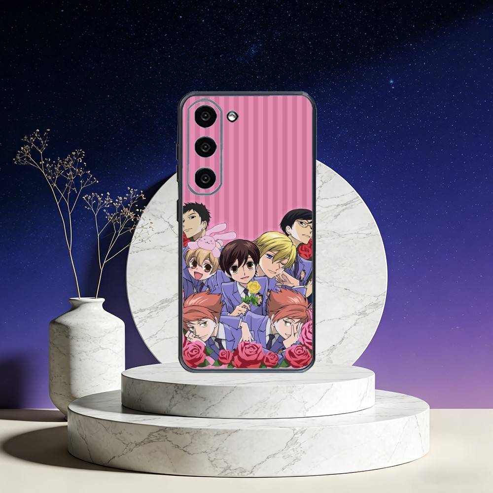 O-Ouran High School Host Club Phone Case For Samsung Galaxy A73,A72,A71,A70,A53,A52,A51,Others Soft Black Cover
