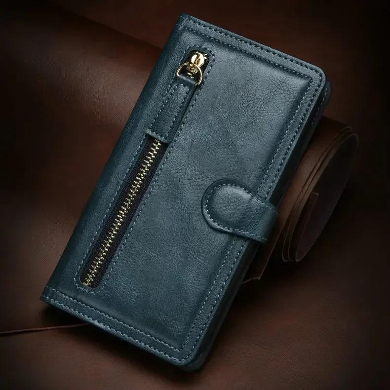 Zipper Wallet Card Leather Case for Xiaomi Redmi Note 14 Pro 4G 5G 2026 Flip Cover Mi Redmi Note14 Pro Plus Case Shockproof Capa