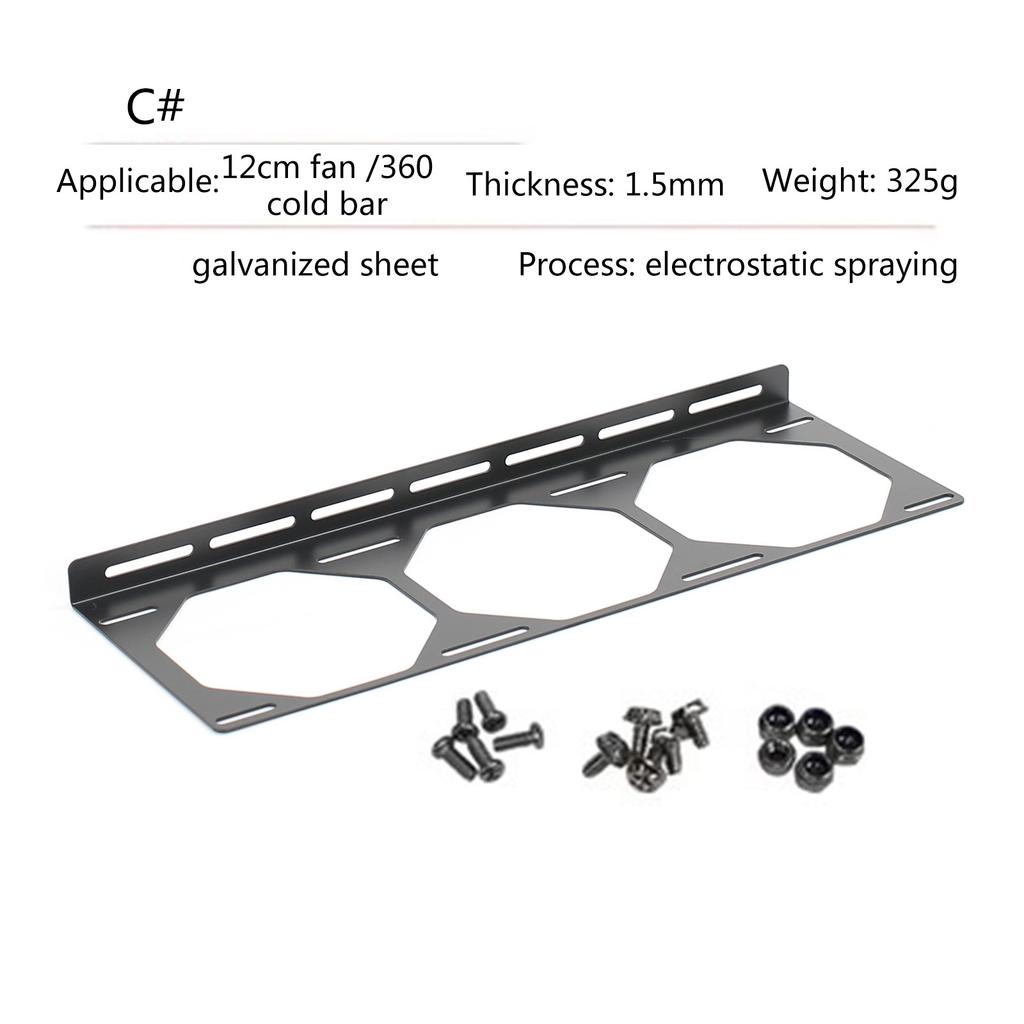 Fan Radiator Holder for 120MM 240MM 360MM Radiator Mount Bracket for Computer Case Accessory