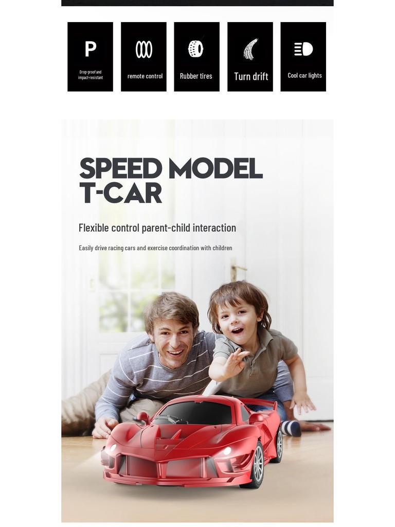 High-Speed Drift Remote Control Car - Luxury Gift for Boys, Children's Electric Sport Racing Toy