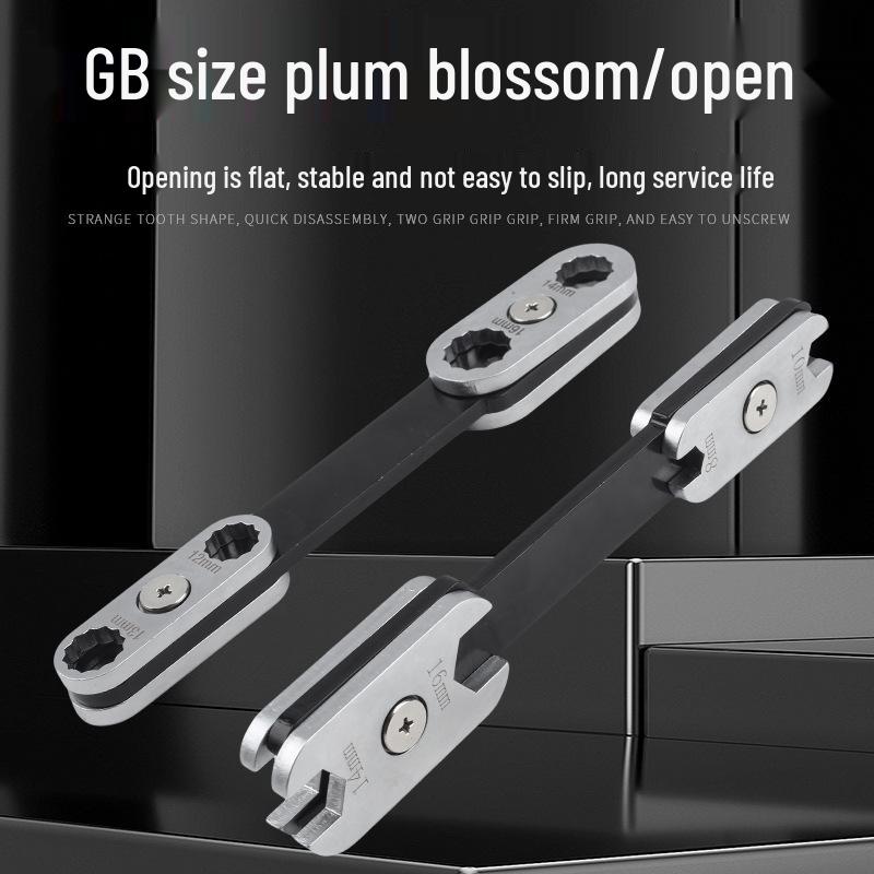 360° Rotatable Adjustable 8-in-1 Double-Ended Torx Wrench for Auto Repair