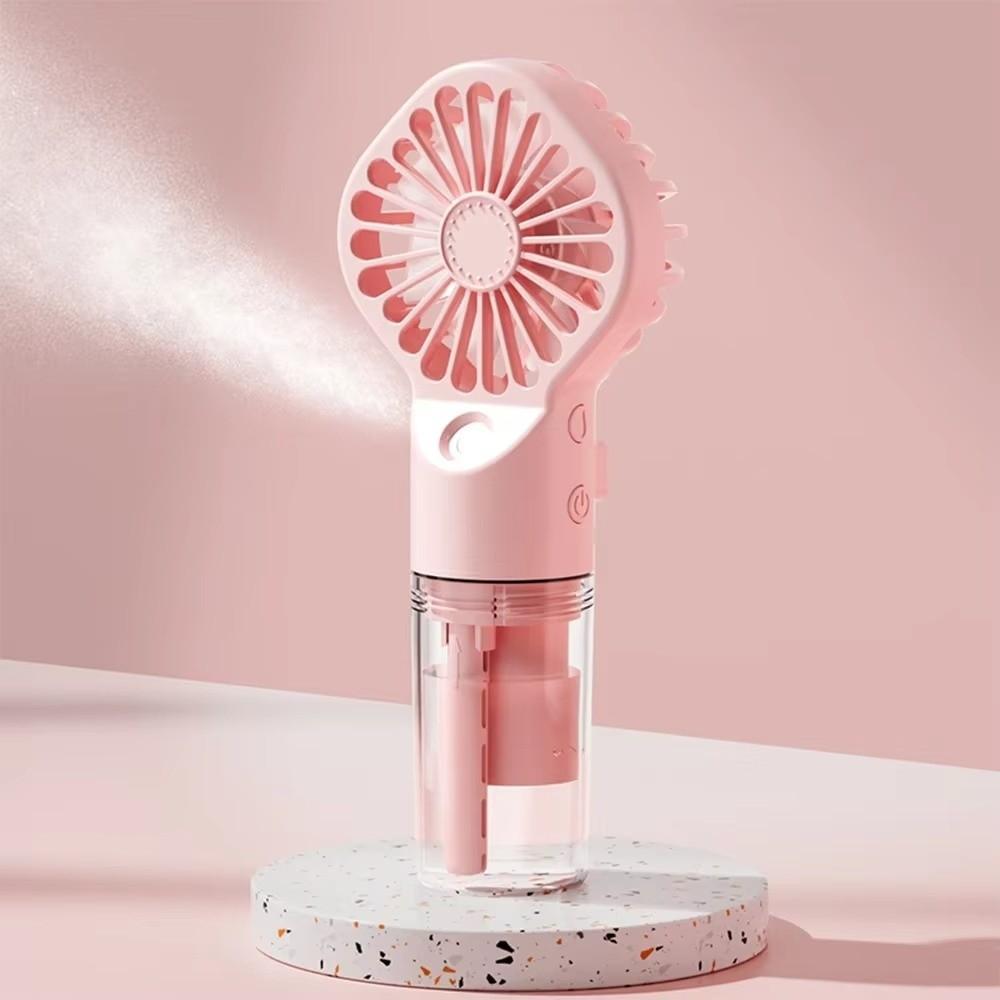 USB Rechargeable Handheld Spray Fan 2 In 1 Design Cooling Water Fan Travel Camping