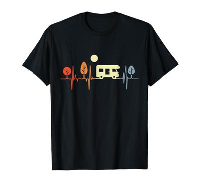 RV Camper Heartbeat Camper T-shirt