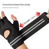 WEZHO Women's Half-Finger Fitness Gloves with Wrist Support