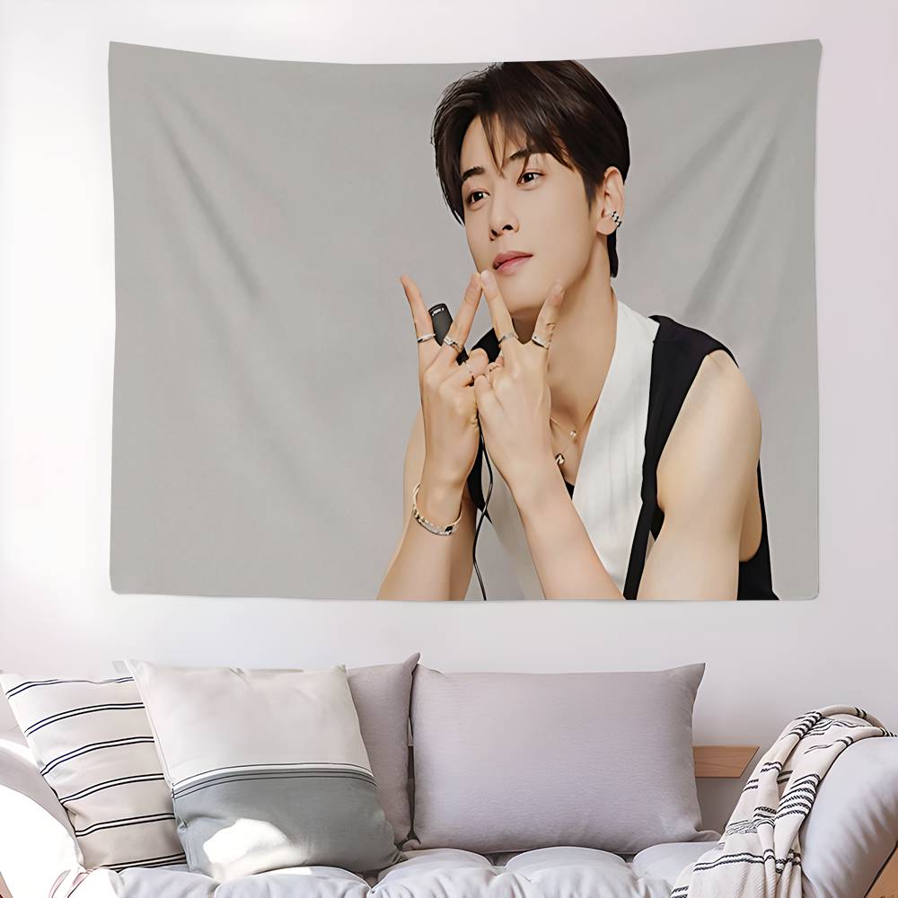 Kpop AAstro Cha Eun Woo Hippie Wall Hanging Tapestries Bohemian Wall Tapestries Mandala INS Home Decor