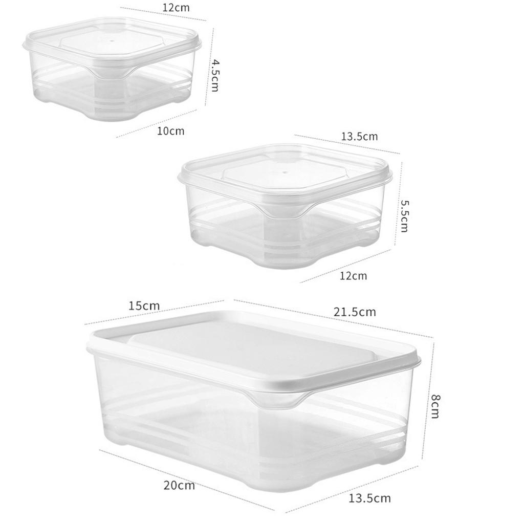 Reusable Sub-Packaging Fresh-Keeping Box Refrigerator Freeze Sorting Box for Meat Fruit Vegetable Kitchen Organizers Accessories