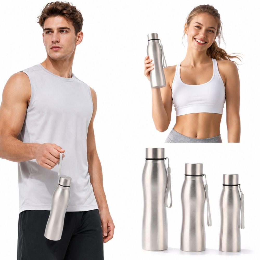 500ml/750ml/1000ml Sport Water Bottle Stainless Steel Water Bottle New Drinking Cup Travel