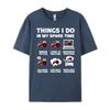 Funny Tractors Lover 6 Things I Do In My Spare Time Tractor White T Shirt Men Natural High Quality Valentines Day