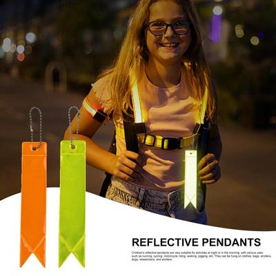 10pcs Backpack Reflector Child Safety Reflective Pendants Waterproof Children's Reflector Highly Visible Night Walking Safety