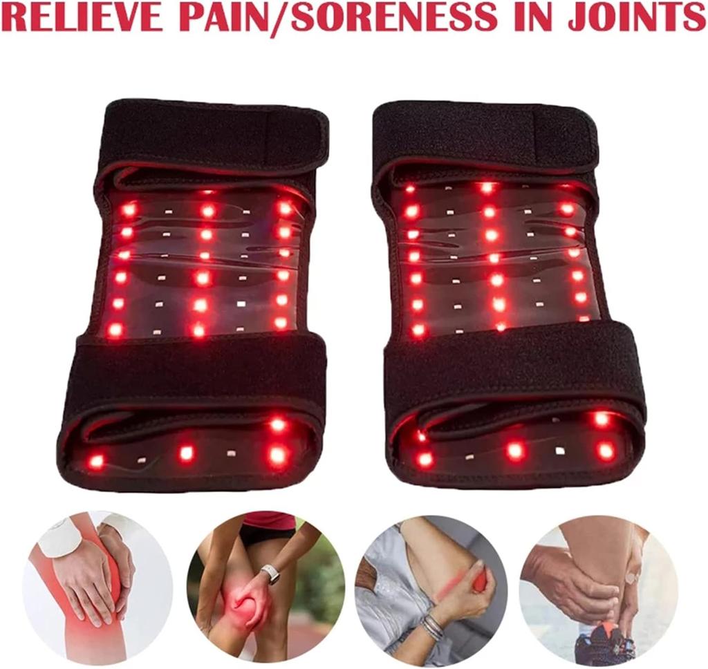 Kne smerte terapi enhet Led rødt lys terapi for kne Bærbare Kne Albuebeskyttere Hjemmebruk Wrap Healing Kne Oppvarming Legg