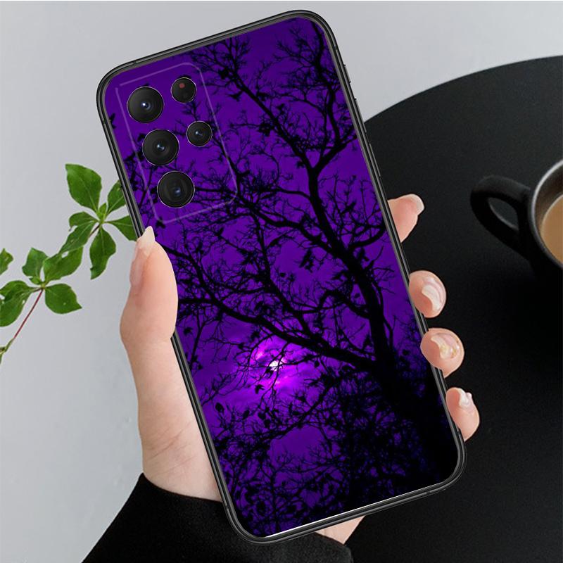 Phone Case for Samsung Galaxy A35 A55 A54 A15 A25 A05s A05 A22 A24 A52 A33 A34 M34 M14 M54 M23 Purple Aesthetic Case Funda