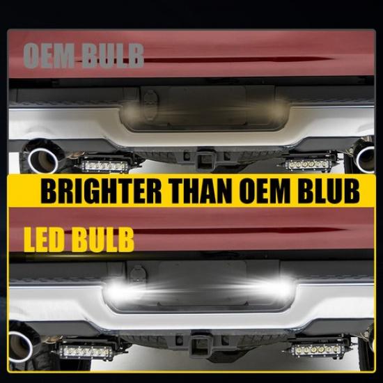 2PCS LED License Plate Light Rear Bumper Lamp For -2024 Dodge RAM 1500