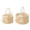Natural-Looking Woven Flower Basket Artificial Flower Arrangement Basket Storage Basket  Photo Prop