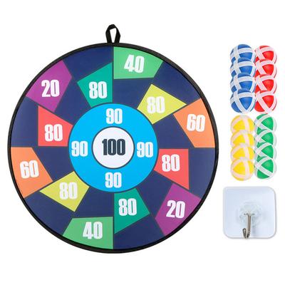 28.7in Kids Foldable Dart Board Game Set Hanging Safe Dartboard Set with 16 Sticky Balls Indoor