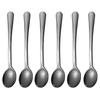 6Pcs Tiny Spoon Set Mini Stainless Steel Spoons for Salt Spice Jars Portable Seasoning Spoon for Powder Spices Sugar Coffee