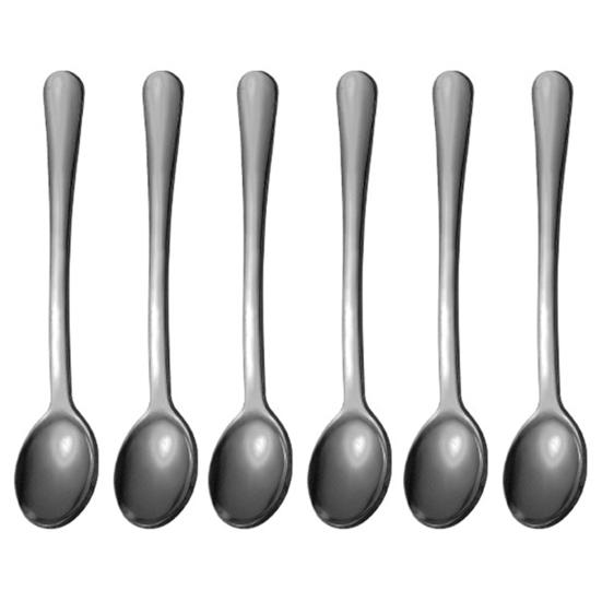 6Pcs Tiny Spoon Set Mini Stainless Steel Spoons for Salt Spice Jars Portable Seasoning Spoon for Powder Spices Sugar Coffee