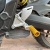LEDISHUN Adjustable Step Bar Set for Suzuki Gixxer Gixxer Gixxer and 250 Model GSX250R, GSR250, 150, 250, SF250, V-Strom (All Years) (Gold)