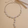 Accessories Baroque Irregular Y-shaped Clavicle Chain High-end Niche Non-fading Necklace Female Clavicle Chain