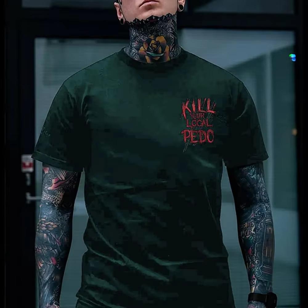 Hot Sale Summer New Weird Pattern  3D Printed T-Shirt High-end Fashion Men's Elastic Material Casual Short Sleeve T-Shirt Plus