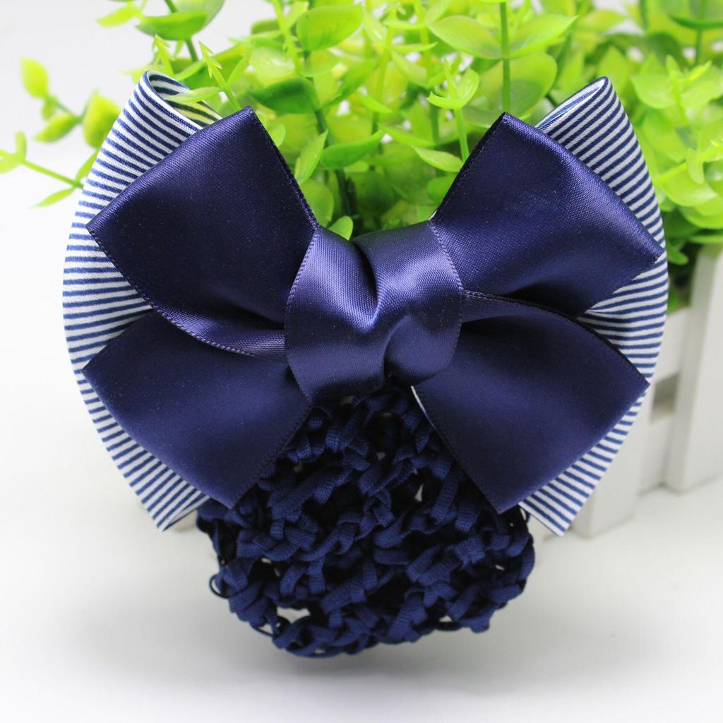 Korean Style Professional Hair Snood: Bow Hair Clip for Waitresses, Nurses, Hotel Staff, and Flight Attendants