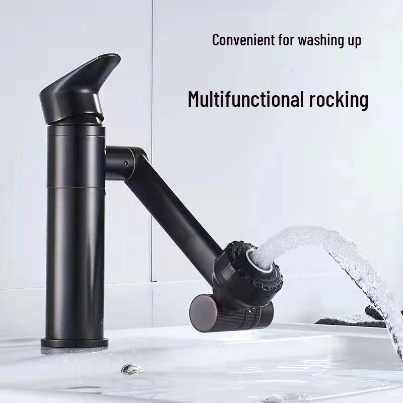 TLXT Gunmetal Grey Lucky Cat Basin Mixer Faucet
