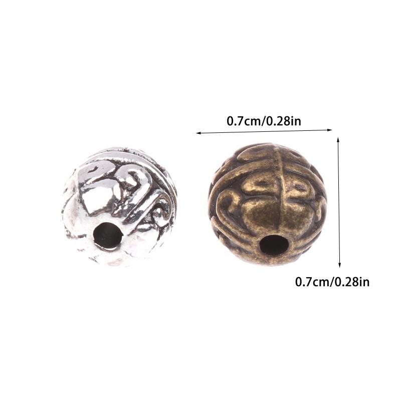 20 Stück Vintage Legierungsperlen Antike Metall Lose Abstandshalterperlen Für DIY Armband Halskette Handwerk Schmuckherstellungszubehör