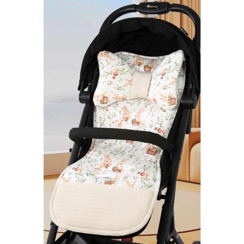 Strollers Seat Liner with Printed Pattern Pushchair Mattress Chair Pad Baby Carriers Cushion Seat Pad Infant Supply