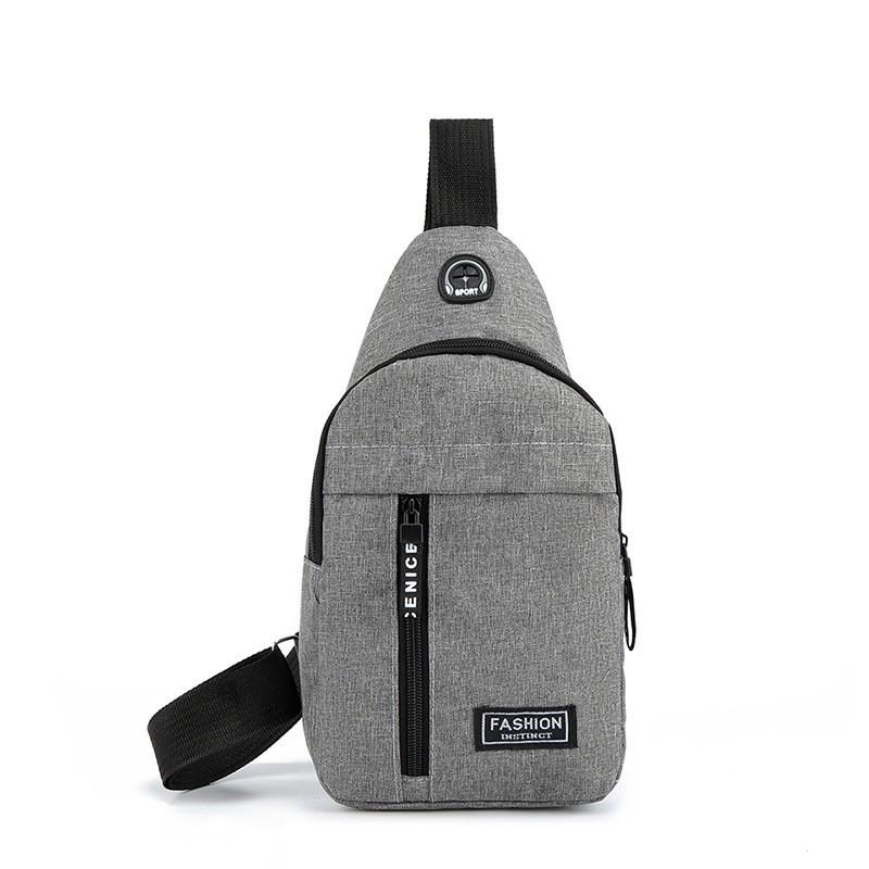 Men's Chest Bag New Outdoor Leisure Usb Messenger Bag Men's Multifunctional Small Bag