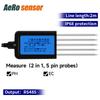 7 In 1 Soil Sensor Moisture Temperature Humidity EC pH NPK 4-20mA 0-5V RS485 Modbus High Precision Agriculture Soil Tester