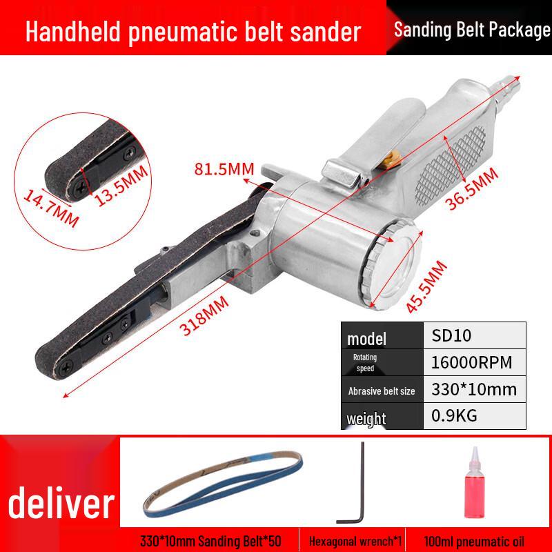 Longma Tribe Pneumatic Belt Sander & Grinder Kit CN plug (adapter included)