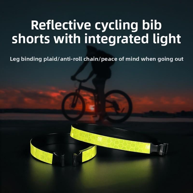 Bicycle Reflective Leg Strap With Abs Pvc Material For Night Riding Safety Gear