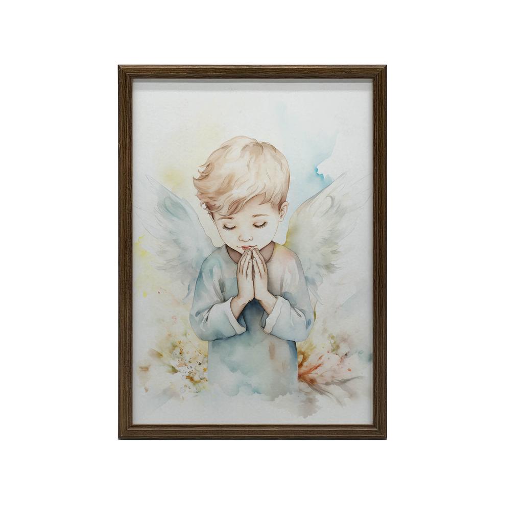 Angel Poster In Delicacy Of Colors Angel Poster In Delicacy Of Colors, 70X100 Cm, Black Aluminum Frame, 230 Gsm Matte Paper