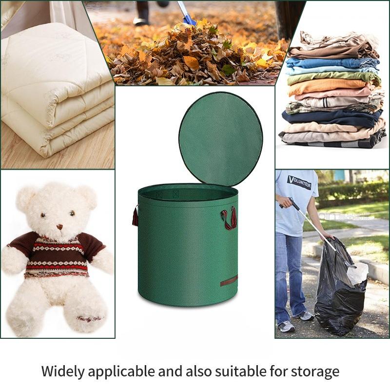 Garden Covered Leaf Bags Garbage Bags for Collecting Garden Weeds Leaf PP Material Multifunctional Household Storage Bag