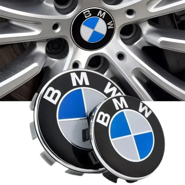 New For BMW Wheel Hub Caps For BMW 3 Series 5 Series E60 E90 F10 F30 E46 E39 X5 E53 E70 E38 Z4 4PCS/Set 56mm 68mm BMW Emblem