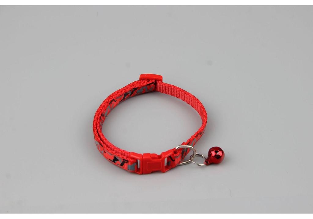 Pet Camouflage Fabric Collar with Bell for Cats