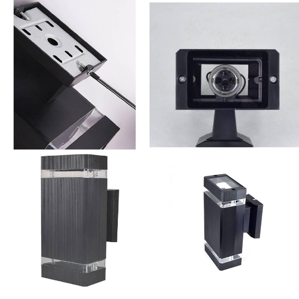 Modern And Elegant Outdoor Wall Light Waterproof Pvc Rectangle Design For Gardens