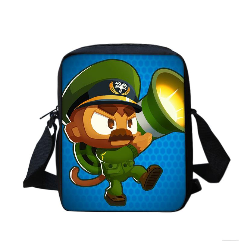 Bloons TD 6 shoulder bag, large capacity, compact, new trend, game printing, kindergarten, elementary school, boys and girls
