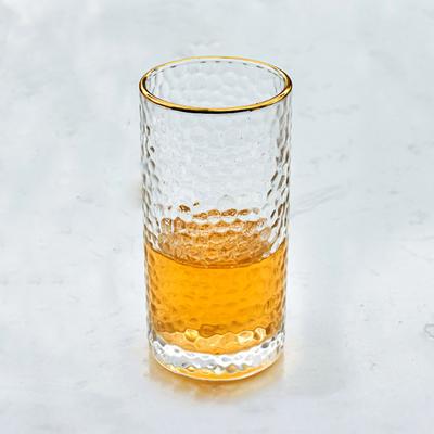 Bicchiere Collins 300ml Bicchiere Dritto Contenitore Bordo Dorato Regali Squisiti Decorazione Moda Stoviglie Bicchieri Bicchieri da Cocktail