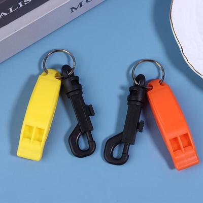 2Pcs Emergency Whistle Safety Survival Whistle Signaling Whistle With Hook For Outdoor Camping Hiking
