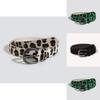 Fashion Faux Leather Leopard Print Womens Belt With Pin Buckle For Casual Wear