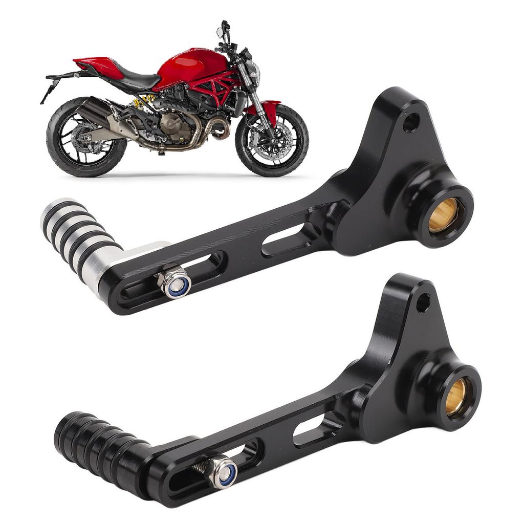 Motorcycle Gear Shift Lever Aluminum Alloy Anti Slip Enhanced Grip Sturdy Shifter Foot Peg for Monst
