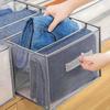 3pcs Premium Fabric Wardrobe Storage Boxes - with Handles, Foldable Drawer Organizer, Transparent Mesh Design, Space-Saving Clothing Storage System
