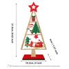 Multicolor Christmas Decoration Xmas Tree Shape Tabletop Ornament  Holiday Decoration