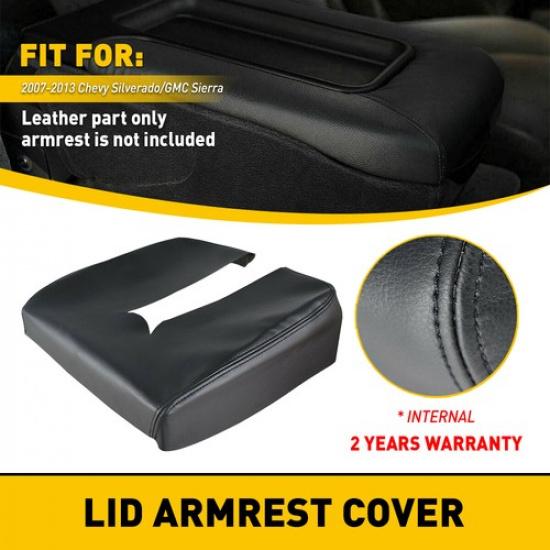 For Chevy GMC Console 45120 Sierra Silverado Lid Armrest Replacement Cover Black