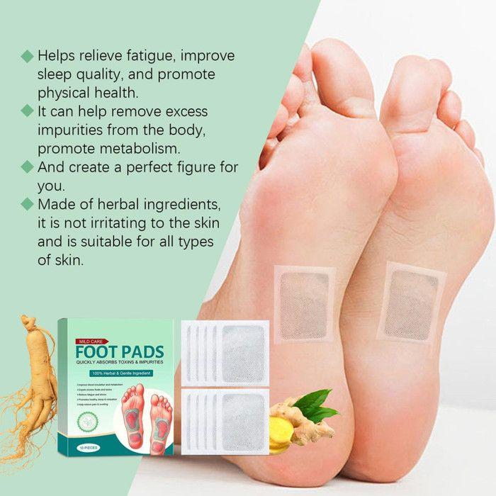 Patchs détoxifiants - Lot de 30 - 100% naturel - Vegan - Élimine les toxines