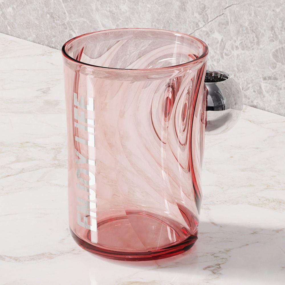 

Креативный стакан для полоскания рта Пластиковый держатель для зубных щеток Новый стакан для зубов розовый